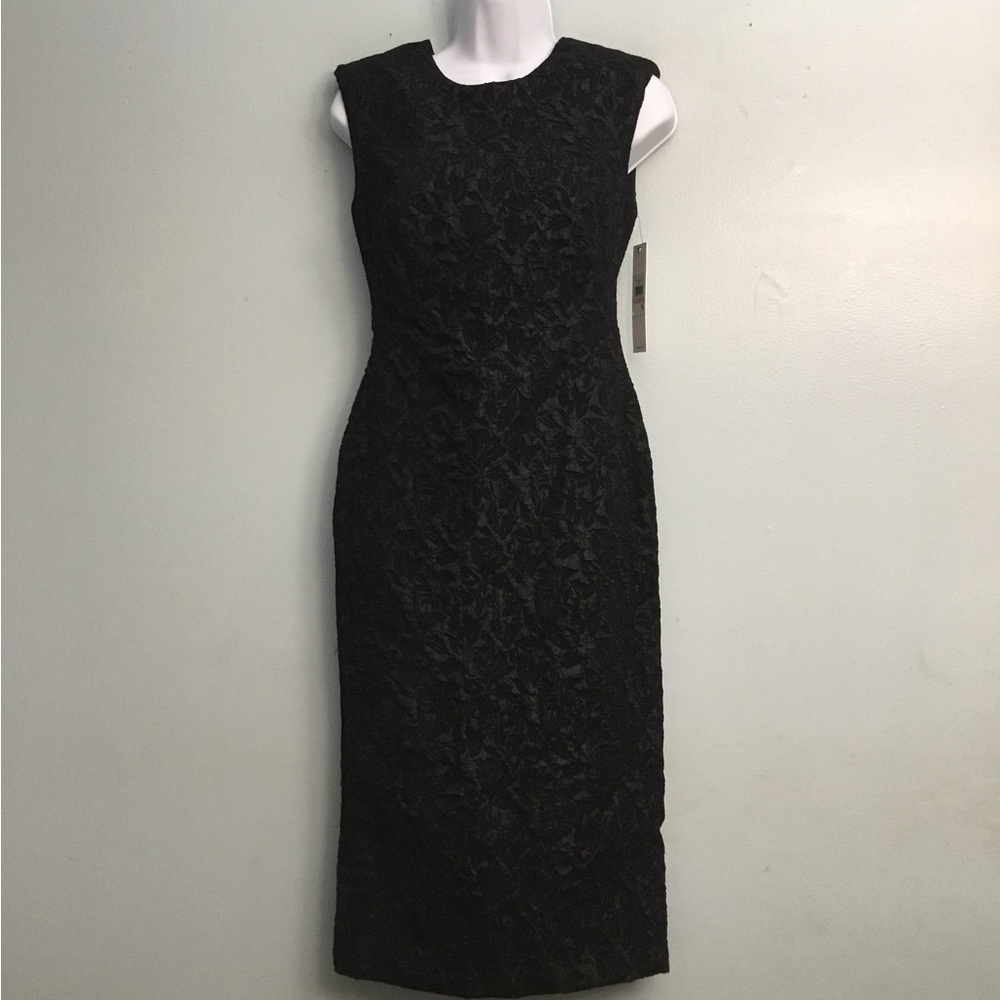 Calvin Klein Elegant Black Sleeveless Midi Dress - Picture 3 of 16